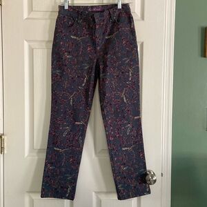 Gloria Vanderbilt NWOT dark teal/gray Amanda jeans, Petite 4, short